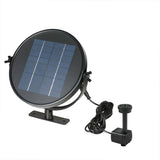 9V 2.5W Solar Panel Solar Powered Fountain Submersible Brushless Water Pump Kit for Bird Bath Pond V1294-YM0901-H18228-1