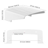 White Plastic Camera Protector Cover Weatherproof Outdoor Rain Shield 3Pcs V1370-AZ4-17261