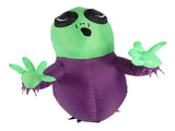 Window Blow Up Alien 3.9ft LED Powerful Blower 210T Polyester Fiber IP44 Water Resistant Ghost Broke V1294-YM0901-3115240071111