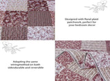 Blush Bohemian Patchwork 3 Piece bed spread Set V745-AC090357AF