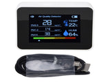 Air Quality Monitor 8 in 1 Real Time Color Screen Space Saving Widely Used CO2 Detector for TVOC V1294-YM0523-3113220040812