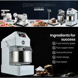 EUROCHEF 30L Spiral Dough Mixer Commercial Machine Bakery Bread Kneader Litre Small V219-COKDMXEUCA207