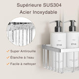 Shower Shelf Without Piercing Holder of Shampoo X Shower Shelf to Hang, 12 cm V1237-MS-626-310