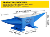 Pro Horn Anvil , 30KG/66.1LBS Weight Steel Anvil Blacksmith Blacksmith Anvil, Portable Rugged Cast V952-30KGGZ00000000001V0