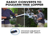 POWERBLADE SW7 20V Cordless Convertible Mini Chainsaw Pole Saw Kit, Telescopic Electric Tree Pruner V219-CHNHCSPBPS2A