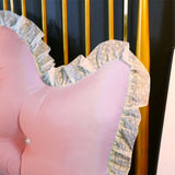 SOGA 2X 150cm Pink Princess Bed Pillow Headboard Backrest Bedside Tatami Sofa Cushion with Ruffle PILLOWSLK150PINKX2