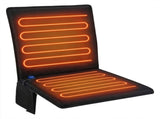 Portable Heated Seat Cushion Foldable Heating Pad 3-Mode Adjustable USB-Powered - Black - Size 45cm V1102-102-11517-BLK-45CM