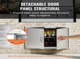 BBQ Access Door, 838x558 mm Double Outdoor Kitchen Door, Stainless Steel Flush Mount Door, Wall V952-SMMBSCJMYS33QVDXTV0