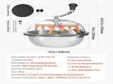 Bud Leaf Bowl Trimmer, 335 mm Manual Bud Trimmer, with Sharp Stainless Steel Blades, Visual Cutting, V952-SDKSCJ13YCSDM3MZQ001V0