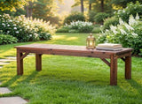 Gardeon Garden Benches Garden Seating Backless Timber Seat 120cm Brown ODF-BENCH-120-CC