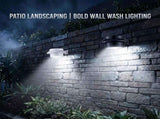 Solar Powered Smart Wall Light with Auto Dusk-to-Dawn Sensor, IP65 Waterproof Fence & Garden Accent V1341-ZY-6PK4YY23-16PCS-BLACKHOUSINGCOOLWHITELIGHT