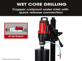 BAUMR-AG 3200W 300mm Wet/Dry Core Drill, for Concrete Hole Drilling V219-DRLCREBM28NA
