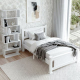 Artiss King Single Bed Frame and Bookshelf WBED-004KS-FURNI-DIS-AB