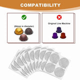 Aluminum Foils Lids Seals - Reuse Capsules Coffee 360Pcs, for Vertuoline Vertuo Reuse Coffee V1370-AZ4-07577