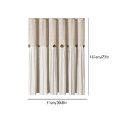 Waterproof Button Patchwork Shower Curtain Durable Bathroom Curtain Easy Clean with Wet and Dry V1192-AZ-W-24468