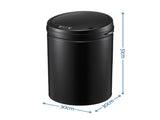 Devanti 30L Sensor Bin Automatic Touchless Trash Can Garbage Rubbish Black SB-E-30L-BK