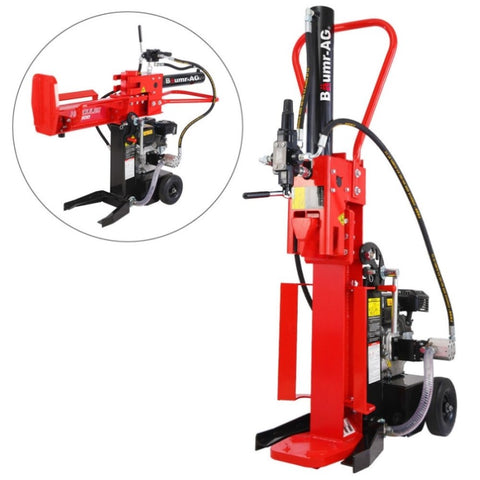 BAUMR-AG 20 Tonne Petrol Hydraulic Wood Log Splitter, Horizontal and Vertical Logsplitter - HPS500 V219-LGSPTRBM5C0A