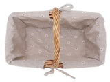 Wicker Picnic Basket Detachable Lining Vintage Spacious Capacity Hand Woven Basket for Camping V1294-YM0901-3111250051012