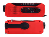 Emergency Radio Hand Power Generation Solar Radio with LED Flashlight 2000mah Charging for Camping V1294-YM0523-3115220020412