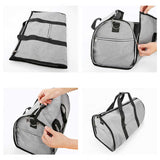 Blue Multi-Functional Travel Duffel Bag with Suit Storage, Foldable Garment Bag for Business Trips V888-ELOSUNG12327