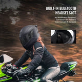 VEVOR Full Face Motorcycle Helmet Motocross Helmet with Bluetooth Slot V952-MTCQKOZBXLMHIJTQEV0