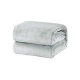 Super Soft Micro Flannel Plush Blanket Single 150 x 220 cm Grey V442-STT-BLANKET-25MICROFLANNELPLUSH-GREY-SB