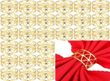 50 Pcs Gold Napkin Rings Metal Napkin Rings Holders Hollow Out Design Delicate Napkin Rings Bulk for V1369-AZ3-W-04937