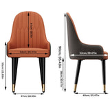 2X Dining Chair Anti-scratch Leather Padded Seat Kitchen Chair V767-JJ-XD1177-JH2-V1