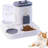Automatic Pet Feeder 2-in-1 Bowl for Cats and Small Dogs Grey 1 Piece V1258-DP02-BOL-722