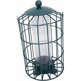 Heavy Duty Caged Bird Feeder, Secure Design Keeps Squirrels Out, Clear Tube Attracts Small Birds, V1192-AZ-W-24290