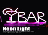 BAR Letters Shaped LED Neon Light Shop Signs Light for Party Bar Home DecorPurple V1294-YM0901-3119200027012