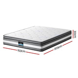Giselle Bedding 30cm Mattress Gel Foam Pocket Spring Queen MATTRESS-B-LVORY-30-Q