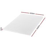 Giselle Bedding Memory Foam Mattress Topper Egg Crate 5cm King Single MATTRESS-TOP-EC-N5-KS
