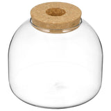 Glass Terrarium Jar Transparent 1Pcs 5.9x5.9x5.3In V1369-AZ3-W-15919