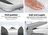 Seamanship 2X Folding Boat Seats with 2X Adjustable Pedestals 3446cm Marine Swivel Low Back 13cm BS-86202-GC-40-3446X2