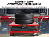 T-REX 300KG Hydraulic High Lift Double Scissor Trolley, 1.3M Max Platform Hgt, Heavy-Duty, for V219-VHWLFCTRH3HA