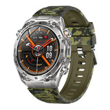 Smart Watch with Bluetooth Calling - 1.53" IPS Screen Health Tracker with Heart Rate SpO2 Sleep V1258-SMARTWATCH-04-GREEN-CAMO