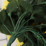 3pc Artificial Hanging Flowers for Outdoor, Violet Ivy Fake Hanging Plant & Flowers for Home Wedding V1366-AZ2-W-09753