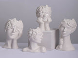 Vase White Ceramic Vases for Home Living Room Guesthouse Decoration V1294-YM0718-220825MQ02-4
