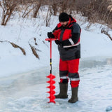 VEVOR Ice Drill Auger, 6\" Diameter Nylon Ice Auger, 39\" Length Ice Auger Bit,Auger Drill with V952-BZHSNLYC3934683TRV0