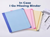 Blue Accordion File Binder with 12 Envelopes - Durable Document Organizer V888-ELOSUNG17094