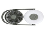 LED Light Tabletop Small Fan 10000mAh Wall Mounted USB 110&deg Automatic Shake Remote Control Night V1294-YM0901-3113230151712
