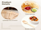 1000PCS Disposable Wooden Spoons, 3.8" Mini Wooden Spoons with Square Shovel Head, Natural Wood V1369-AZ3-W-08702