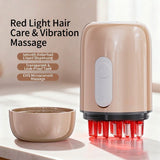 Smart Scalp Massager & Serum Applicator with Vibrating Roller Balls, Red Light Therapy, EMS V1341-ZY-NW3V3L48-ROSEGOLD