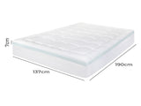 Dreamz Gel Memory Foam Mattress Topper 8cm Double Size MP1017-D-AU