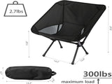 Portable Folding Camping Chair with Carry Bag, Lightweight Outdoor Seat for Hiking, Fishing, V1189-LC-AMZ-00051
