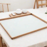 Tempered Glass Kitchen Cutting Board with Non- Stable for Home Use V1369-AZ3-W-09057