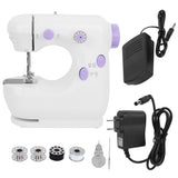 Household Mini Multifunction 2 Speed 2 Thread Electric Sewing Machine Equipment 100240VWhite and V1294-YM0901-3117200109214