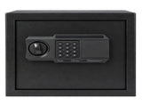 Levede Fireproof Safe Box with LED Light Alarm USB Steel for Home Use Black SAFE1008-AU