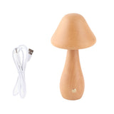 Wooden Mushroom Lamp 3000K 4000K 6000K Stepless Dimmable Touch Control 150 Degree Rotatable V1294-YM0901-3119240147211